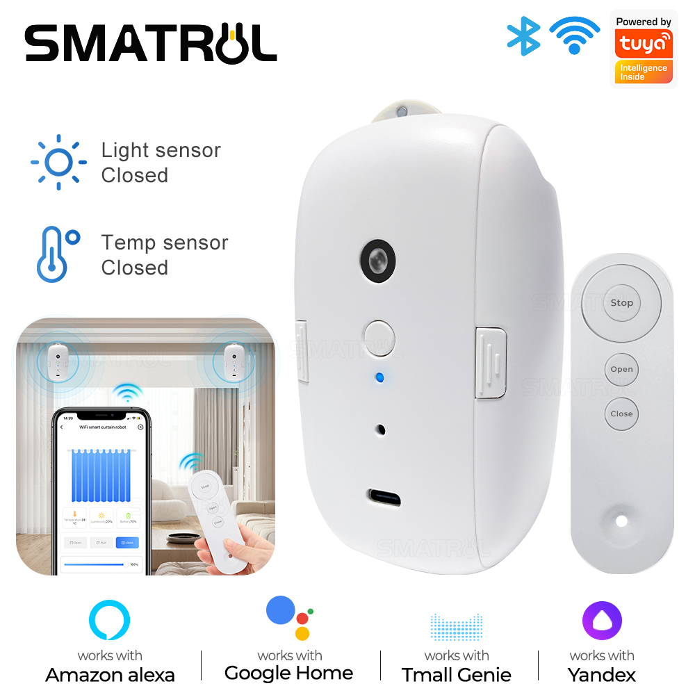 Smart Curtain Robot - Tuya akıllı perde motoru Bt ses