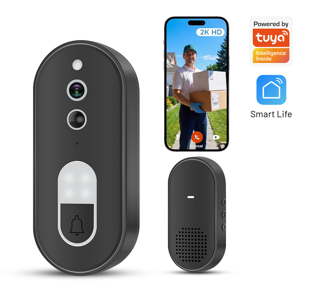 Smart Home Video Doorphone Ezviz - Tuya 1080P HD Kablosuz WiFi Görüntülü