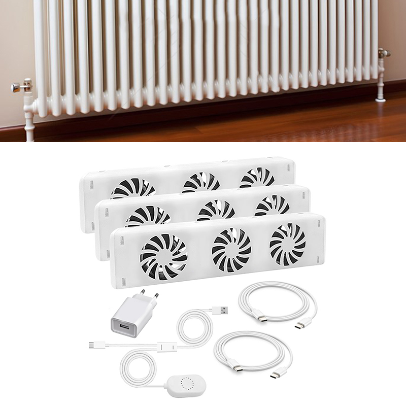 Smart Home Ventilation - 3 Fanlı Akıllı Radyatör Fanı Isıtma