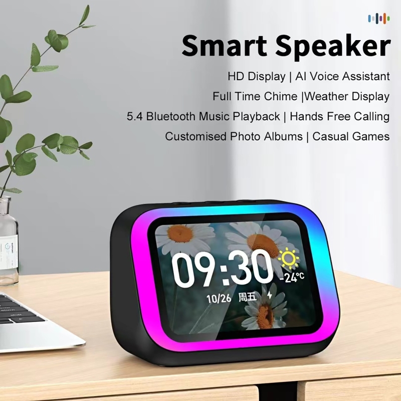 Smart Home Assistant - AI Sesli Asistan Bluetooth Hoparlör RGB