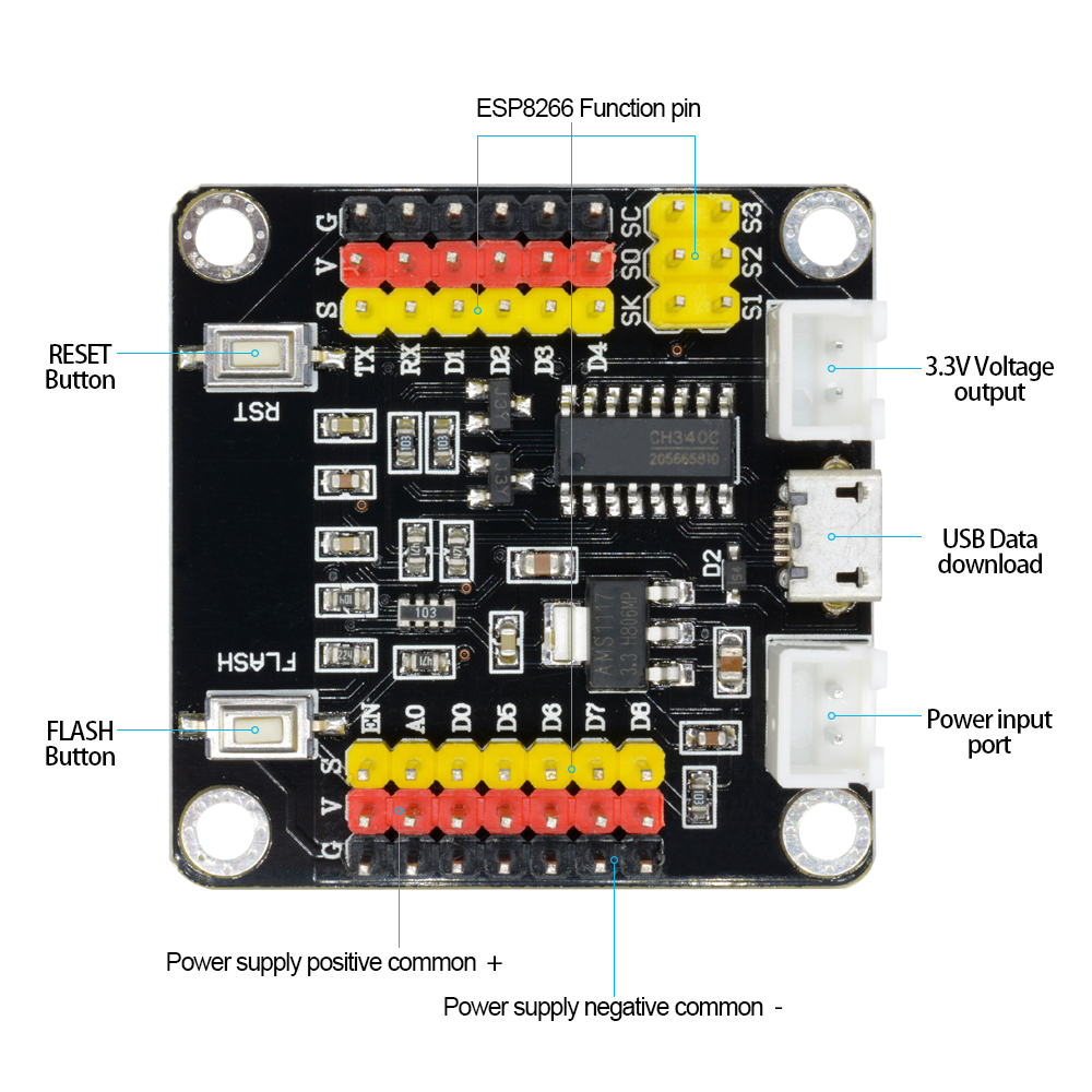 Smart Home Esp8266 - DM Güçlü ESP8266 ESP-12E Kablosuz Wifi