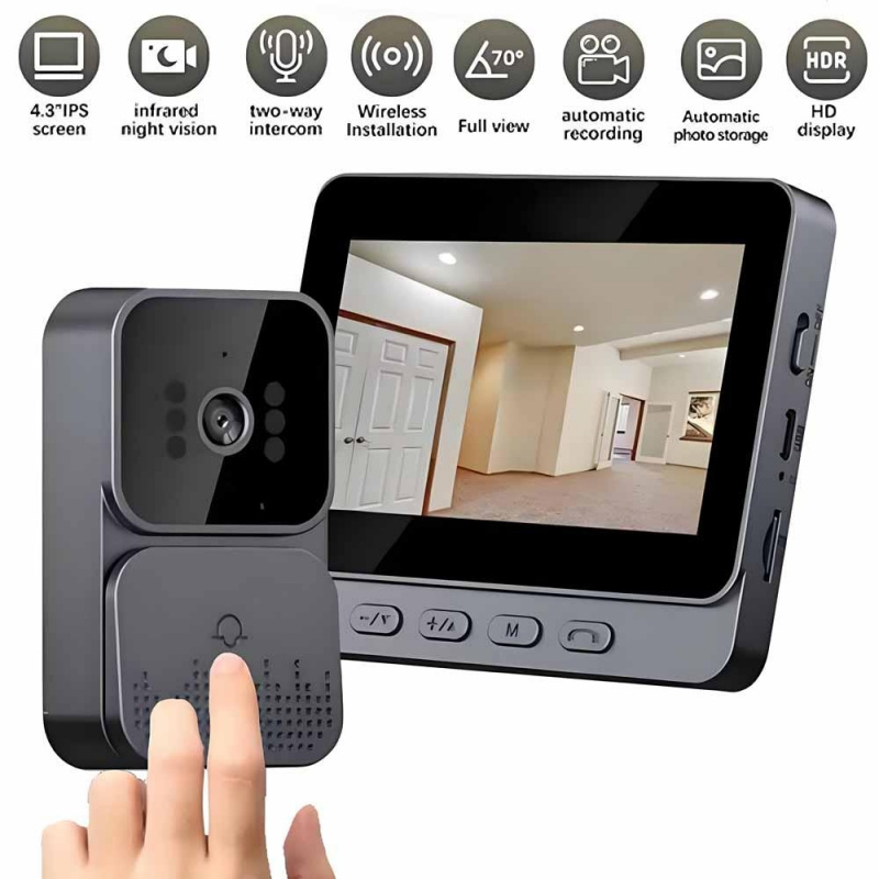 Smart Home Video Doorphone Ezviz - Akıllı WiFi 2.4G Kablosuz Kapı Zilleri