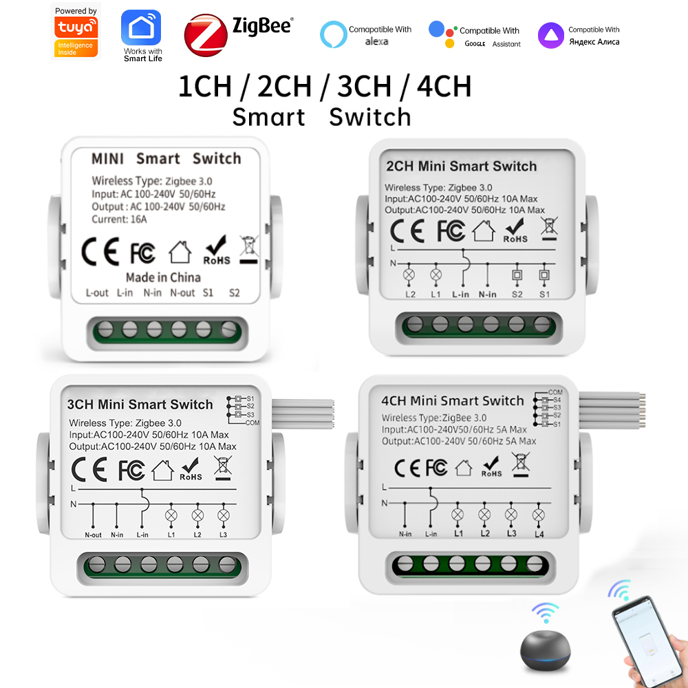 Smart Home Integration - Tuya Zigbee 3.0 Akıllı Anahtar 1/2/3/4