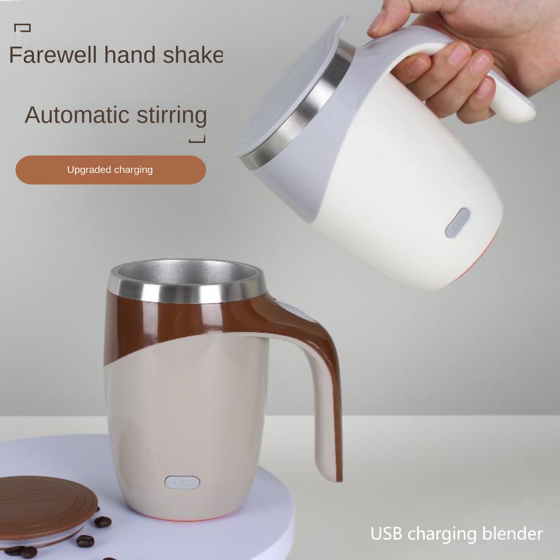 Smart Home Yam Pounder - Otomatik kendinden karıştırma kupalar paslanmaz çelik