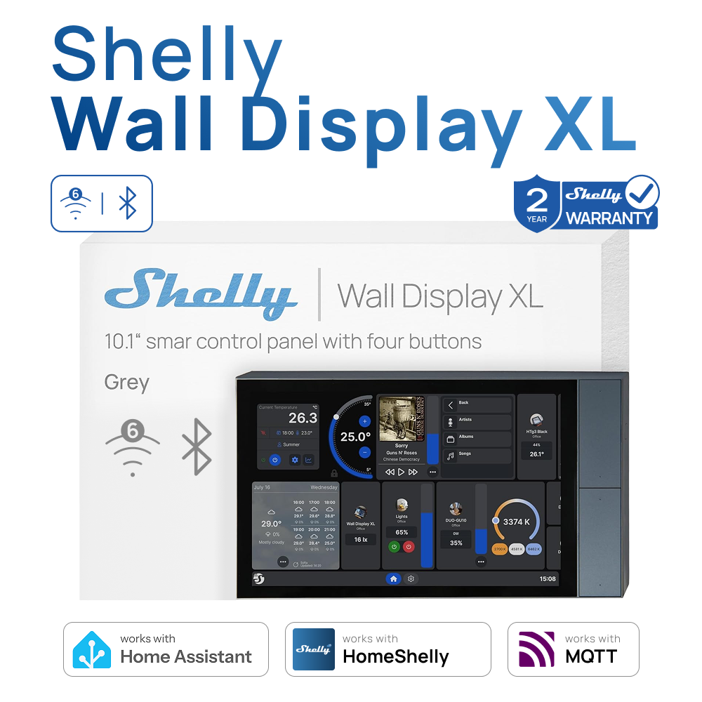 Smart Home Xl - Shelly Wall Display XL Akıllı Ev