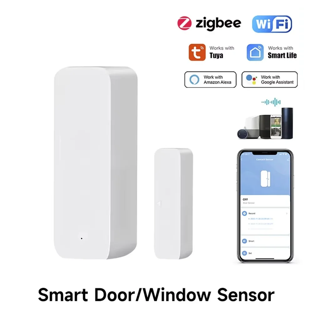 Door Window Sensor - Tuya Zigbee/WiFi Manyetik Kapı Pencere Sensörü