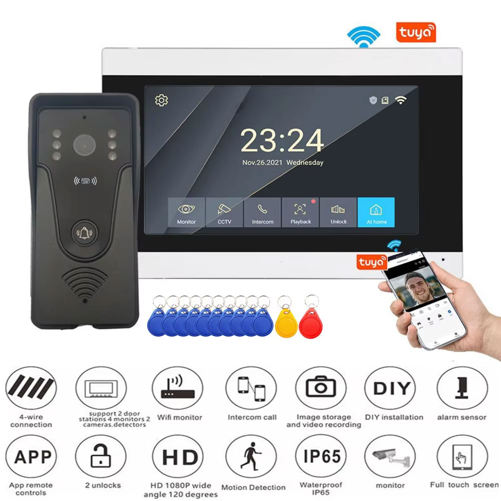 Smart Home Video Doorphone Ezviz - Tuya 1080 P 7 Inç Renkli
