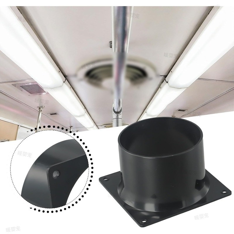 Smart Home Ventilation - 75/100/120MM ABS Duvar Flanş Konektörü Havalandırma