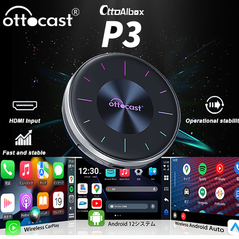Smart Home Orvibo - OTTOCAST P3 CarPlay AI Kutusu Kablosuz