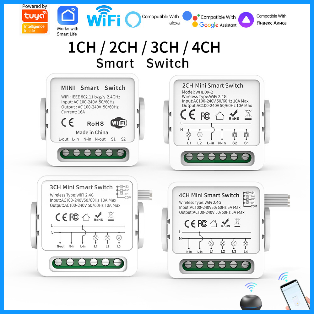 Tuya WiFi Akıllı Anahtar 1/2/3 - Smart Home Wiz incelemesi ve fiyatı