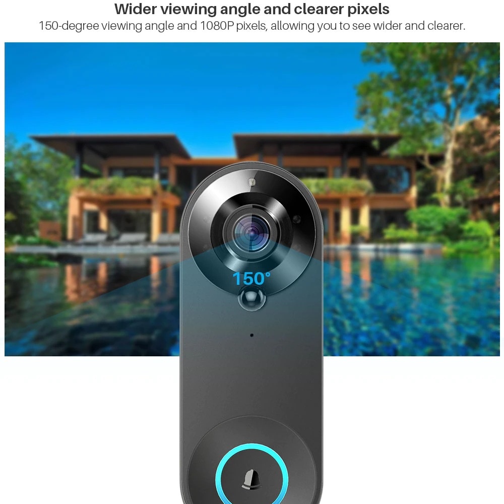 Tuya 1080P kablosuz WIFI kapı  - Smart Home Video Doorphone Ezviz incelemesi ve fiyatı