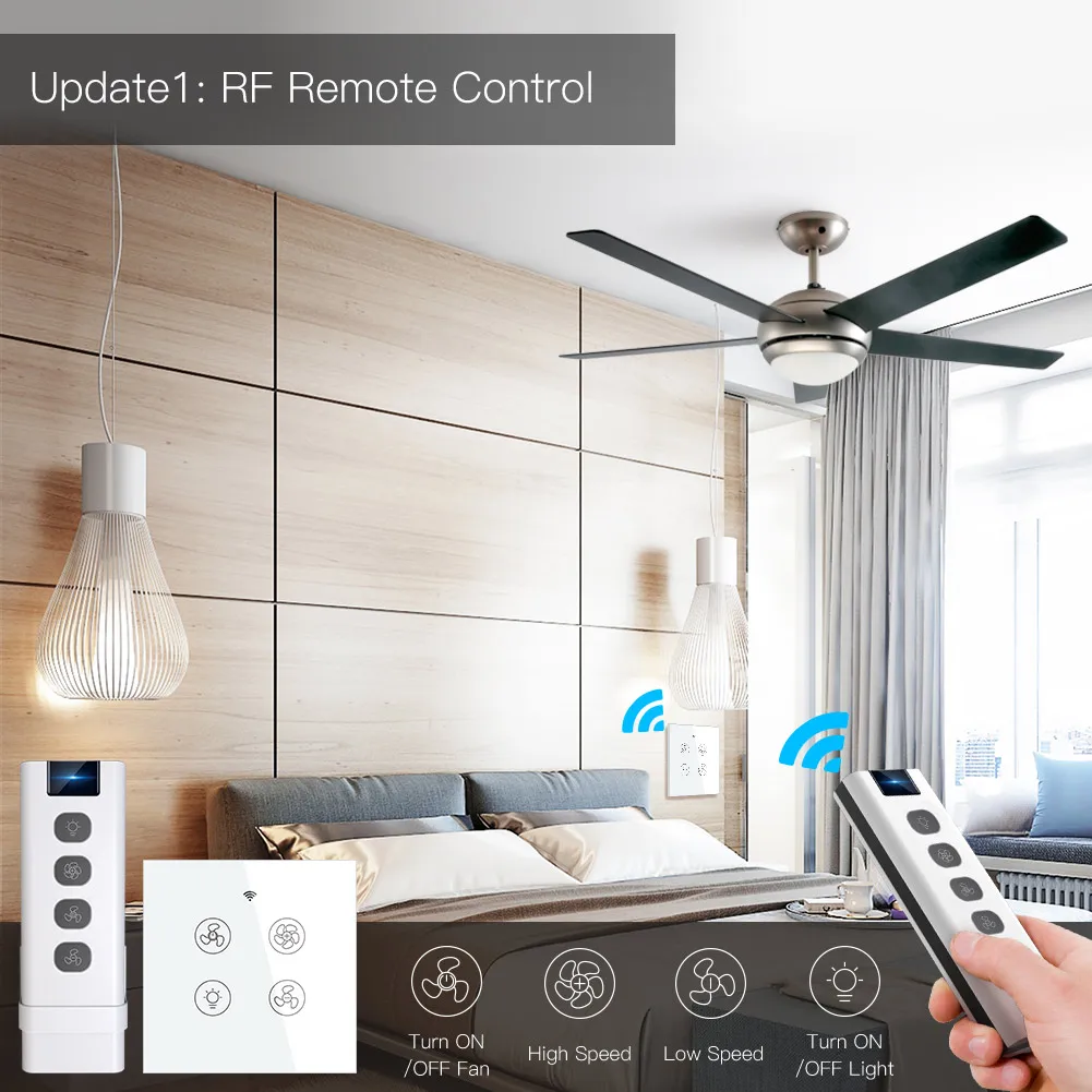 Yeni WiFi RF akıllı tavan fanı - Smart Home Ventilation incelemesi ve fiyatı