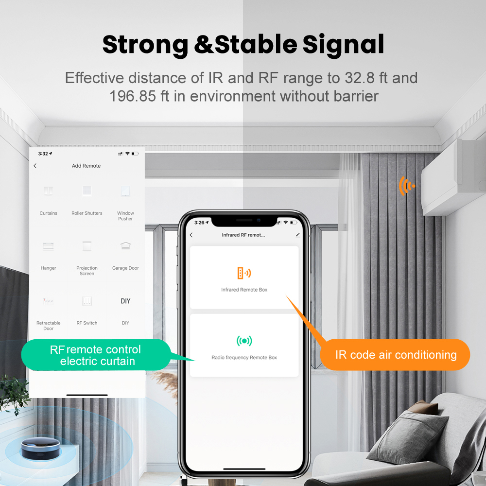 Tuya IR RF 433/315 evrensel WI - Smart Home Orvibo incelemesi ve fiyatı