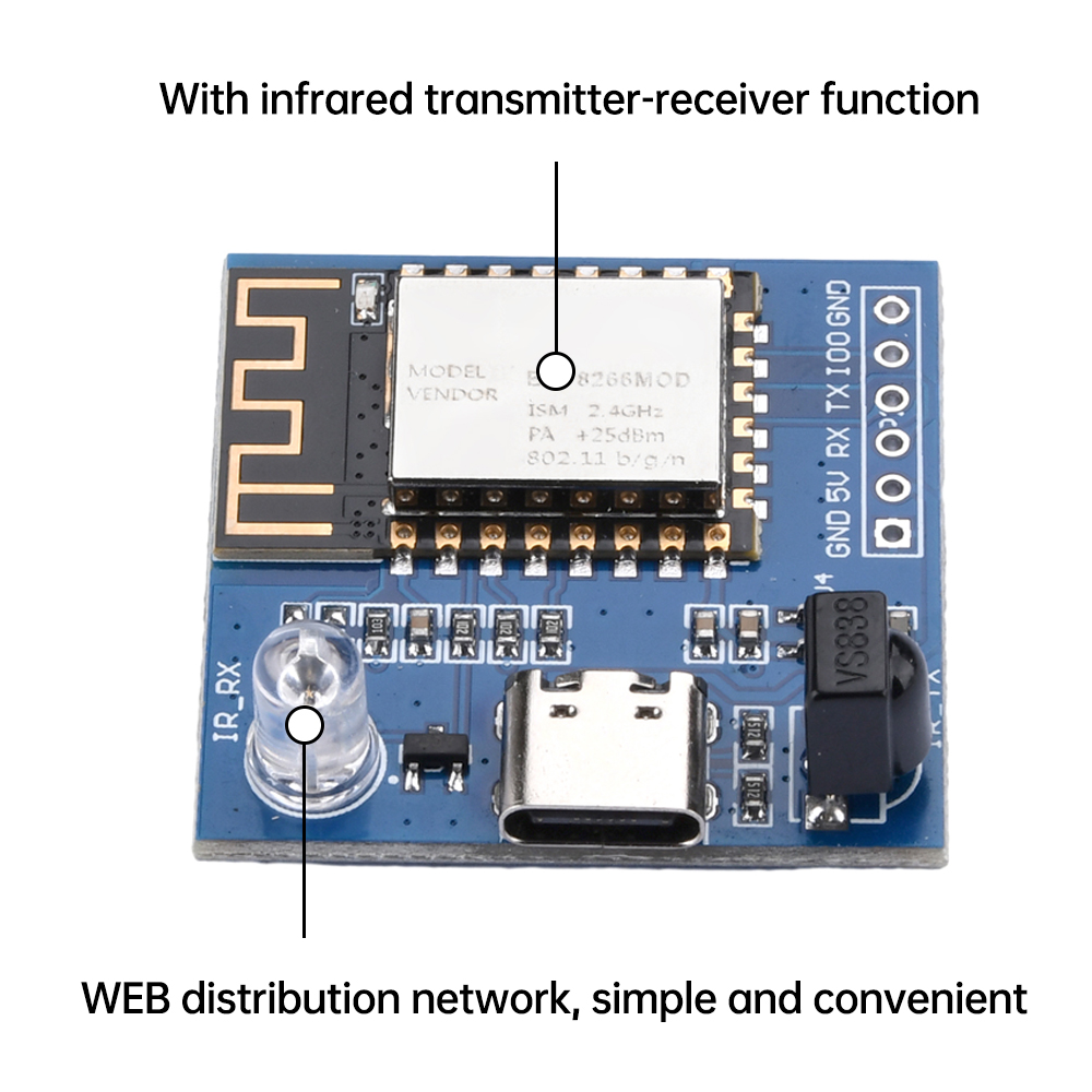 ESP8266/ESP32 IR Verici ve Alı - Smart Home Esp8266 incelemesi ve fiyatı
