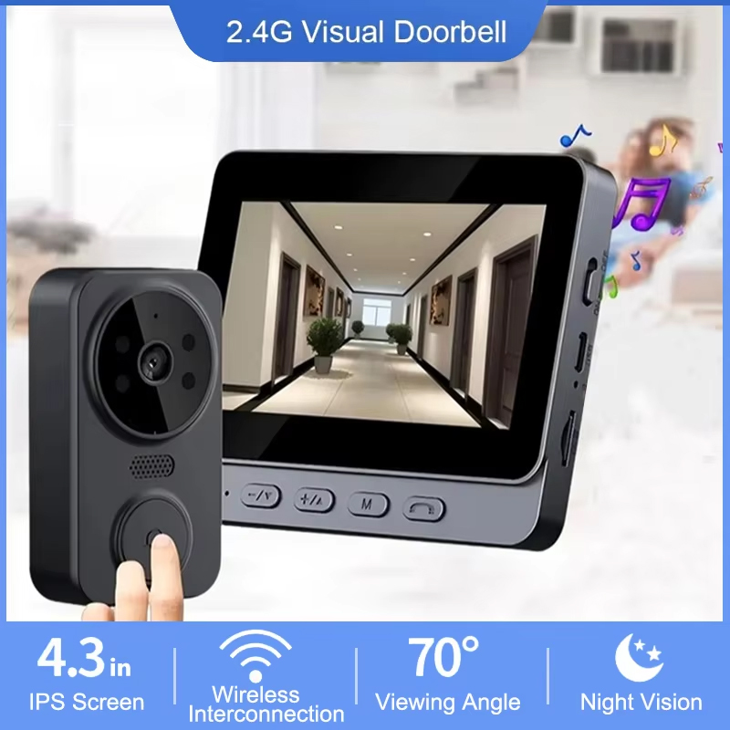 4.3 inç WiFi Kablosuz Görüntül - Smart Home Video Doorphone Ezviz incelemesi ve fiyatı