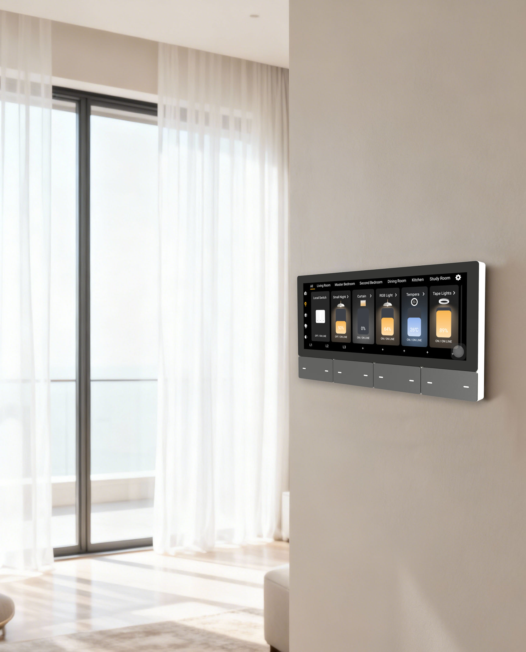 F5 Tuya UK Dokunmatik Ekranlı  - Smart Home Control Panel incelemesi ve fiyatı