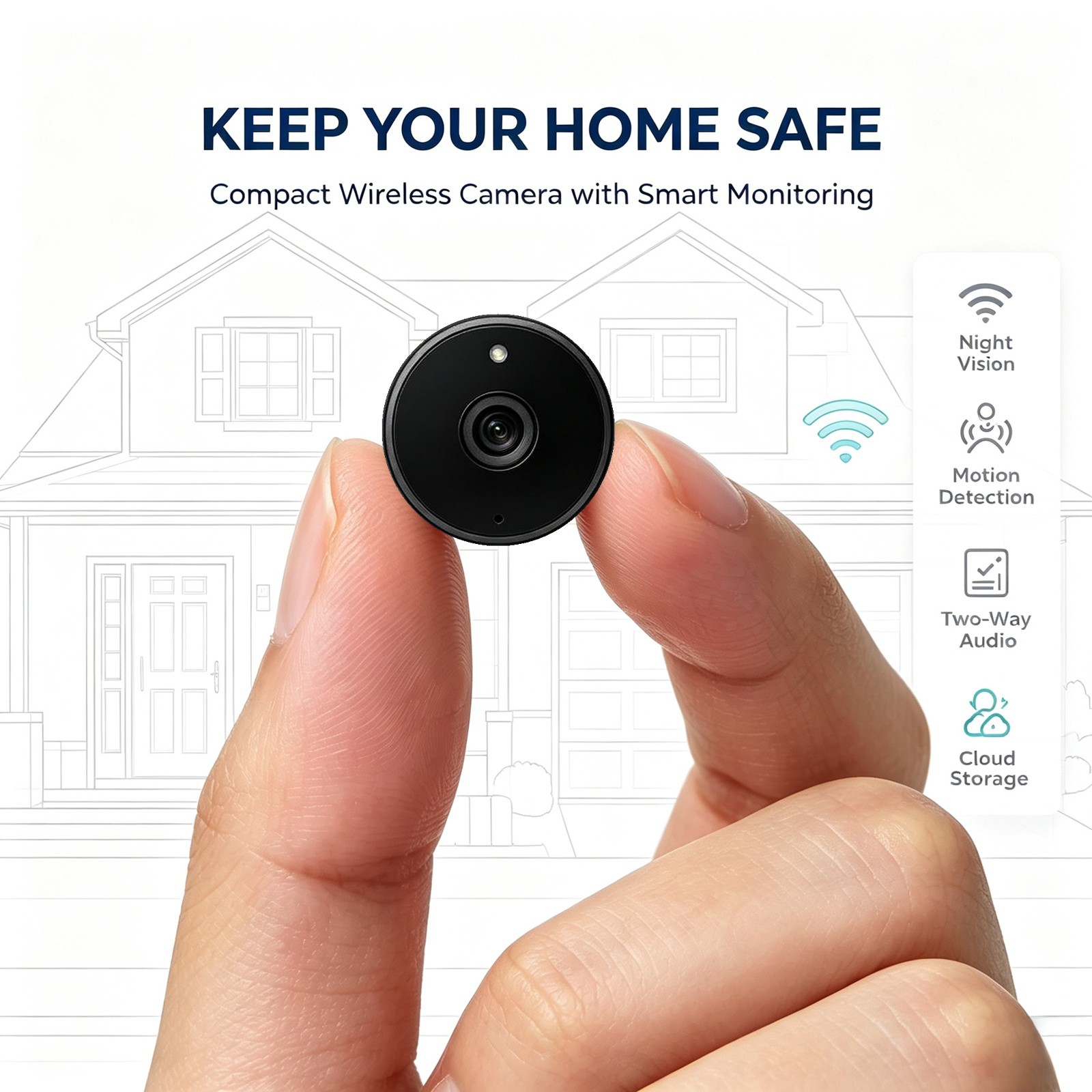WQ28 WIFI Akıllı Gözetleme Mon - Smart Home Devices Images incelemesi ve fiyatı