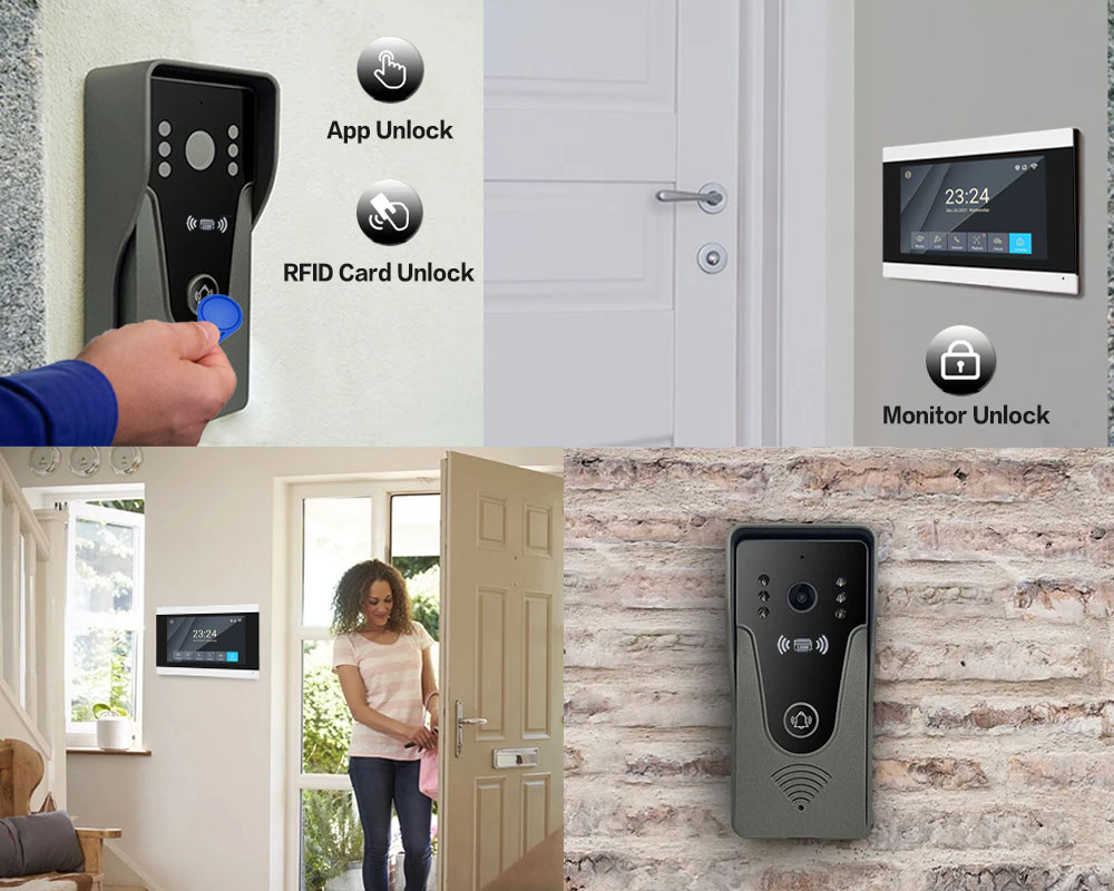 Tuya 1080 P 7 Inç Renkli Dokun - Smart Home Video Doorphone Ezviz incelemesi ve fiyatı
