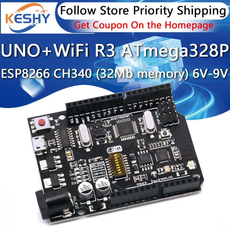 UNO+WiFi R3 ATmega328P+ESP8266 - Smart Home Esp8266 incelemesi ve fiyatı